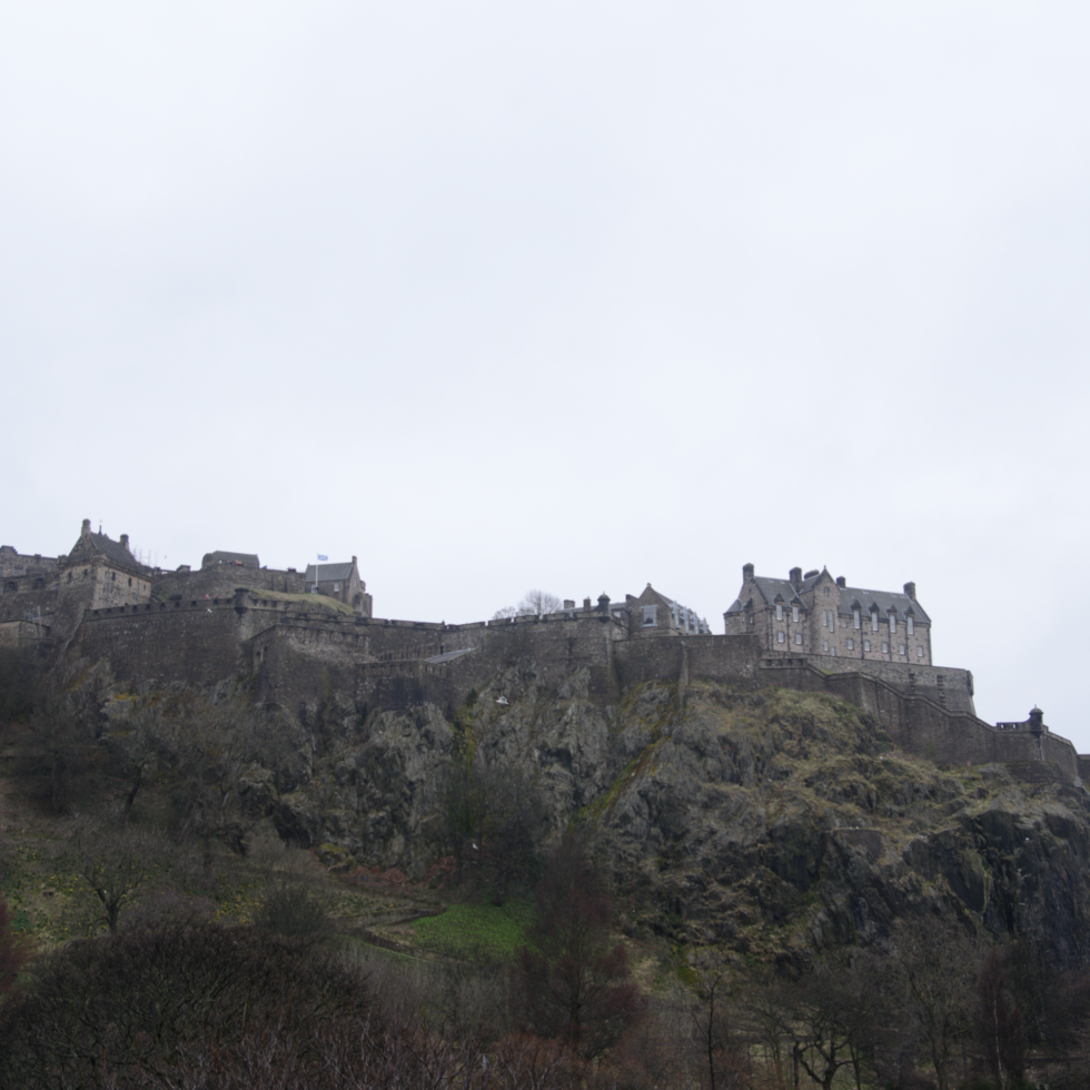 Das Schloss von Edinburgh auf demBerg